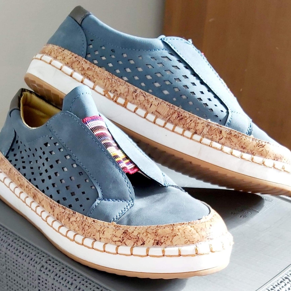 Women's Dusty Blue Beachy Flats